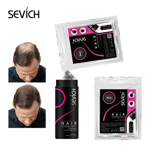 Sevich 100g Hair Building Fiber Keratin Hair Fiber Instant Styling Color Powder Extension Thinning Thickening Hair Growth